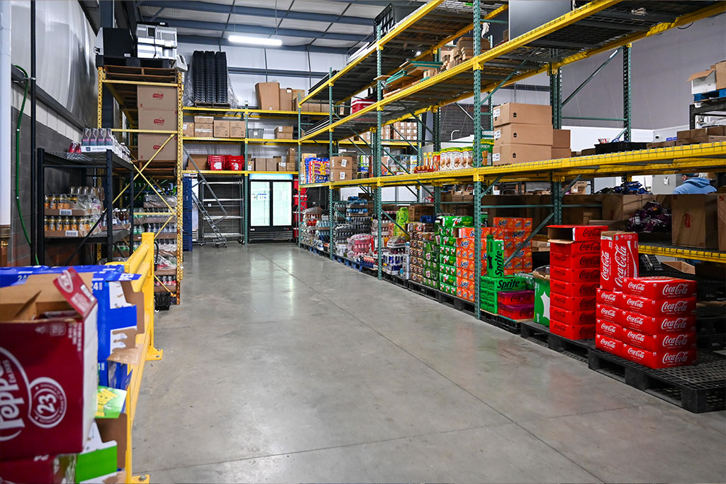 Vending machines in a manufacturing facility break area