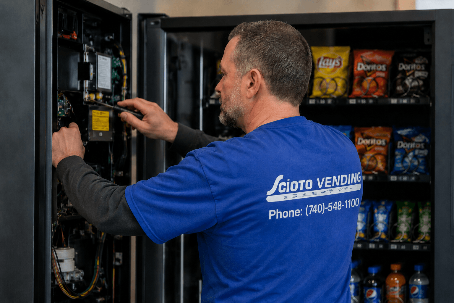 Vending machine maintenance and repair service