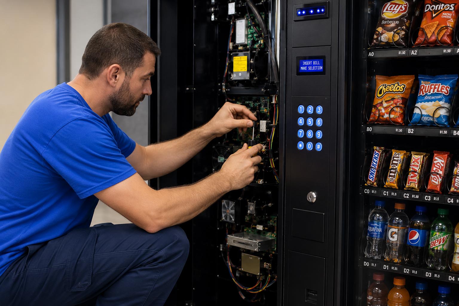 Vending machine repair